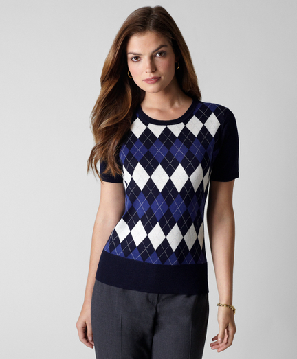 Merino Argyle Shell