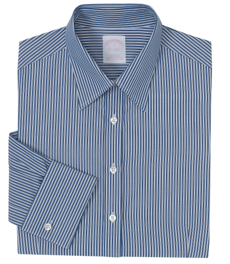Pure cotton woven in Italy. Tailored fit, our slimmest silhouette. Forward point collar with french cuffs. Traditional placket. Mother-of-pearl buttons. Front and back darts. Dry clean. Imported.