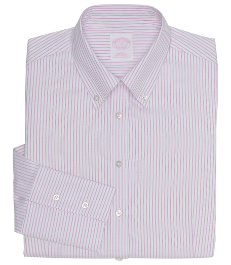 Pure cotton woven in Italy. Tailored fit, our slimmest fit, our slimmest silhouette. Forward point collar with 3-button barrel cuffs. Traditional placket. Mother-of-pearl buttons. Slightly longer shirttail. Signature shirring on cuffs. Front and back darts. Machine wash.  Imported.