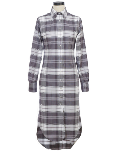 Pure Supima� cotton. Side gussets. Signature locker loop at back. Falls below knee. Mother-of-pearl buttons. Machine wash. Made in the USA.