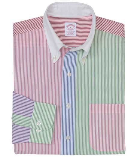 Pure cotton. White Polo� button-down collar. Center front placket. Superdurable logo buttons. Signature shirring at barrel cuffs. Left chest pocket. Machine wash. Imported. Also available in Slim fit.