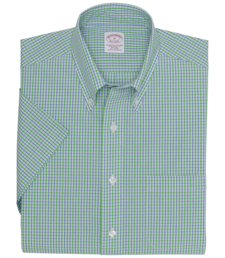 Pure cotton broadcloth. Made with pucker-free seams and treated to remain virtually wrinkle-free. The original Polo� button-down collar. Superdurable logo buttons. Left chest pocket. Machine wash. Imported. Also available in Slim fit.