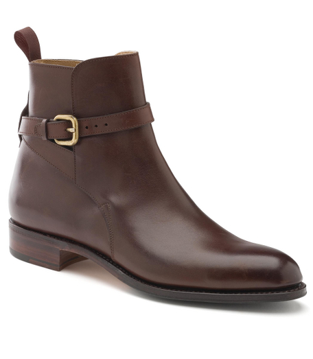 Calfskin. Handmade. Leather lined. Leather sole. 1" heel. Made in Spain.