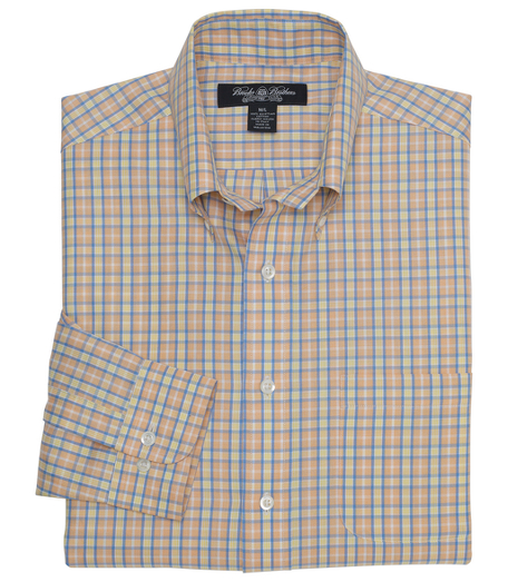 Pure Egyptian cotton twill woven in Italy. The original Polo� button-down collar. Country Club make featuring side gussets and genuine trocas shell buttons. Center back pleat and signature shirring at barrel cuffs. Available in regular and long sleeve lengths for a more exact fit. Machine wash. Imported.