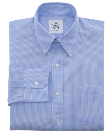 Mini Stripe Button-Down Shirt