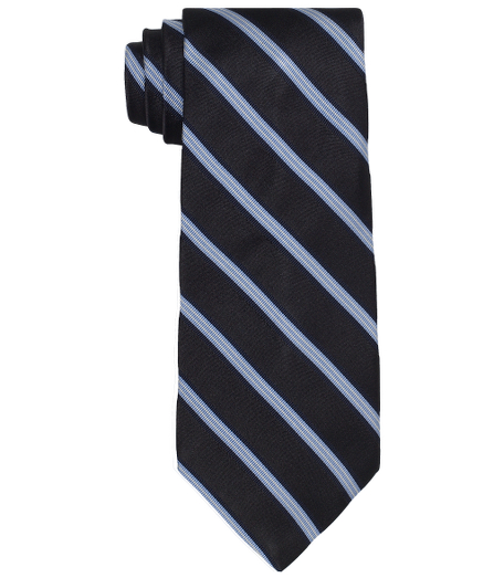 Pure silk woven in Italy. 4" width. Self loop and tip. Dry clean. Made in the USA.