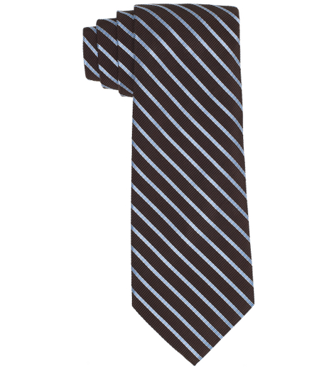 Silk and cotton woven in England. 3 1/2" width. Dry clean. Made in the USA.