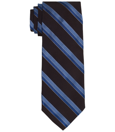 Pure silk woven in Italy. 3 1/2" width. Dry clean. Made in the USA.