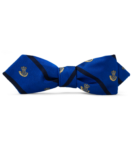Pure silk woven in England. Self-tie.  Dry clean. Made in the USA.