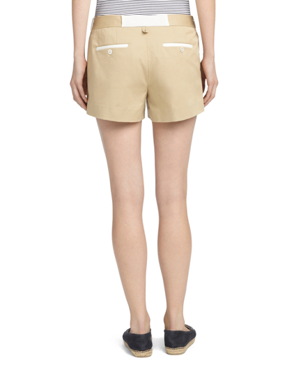 COTTON KHAKI SHORTS Brooks Brothers