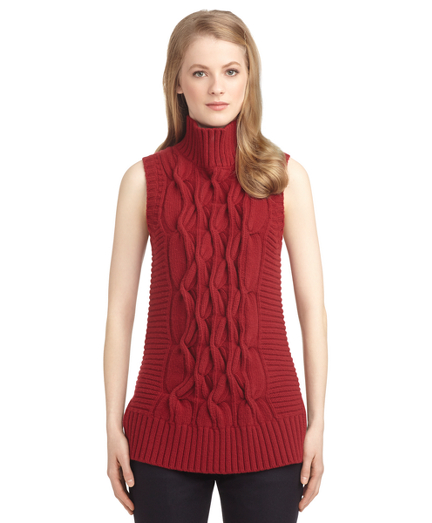 Sleeveless Cable Knit Sweater Her Sweater