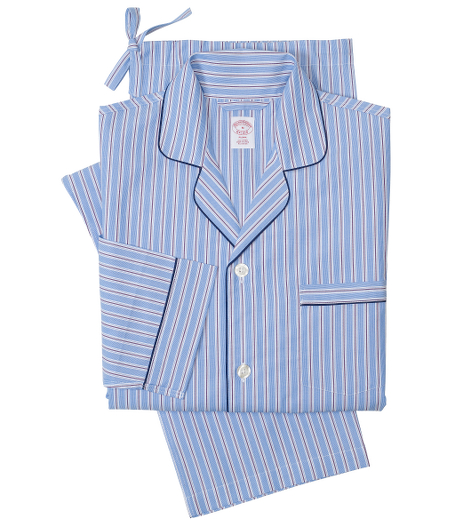 Pure cotton broadcloth. Comfortably styled button-front notch collar top and drawstring bottom. Chest patch pocket and locker loop at neck. Machine wash. Imported.