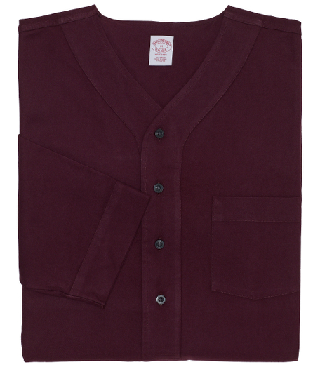 Pure cotton flannel. Comfortably styled v-neck, long sleeves. Chest patch pocket. Piped edges. Rounded hem with side vents. Machine wash. Imported.