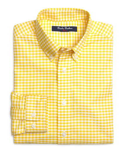Boys' NonIron Gingham Sport Shirt