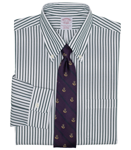 Brooks Brothers | Men | Men's Outfit 2 | Extra-Slim Fit Bold Stripe Dress Shirt