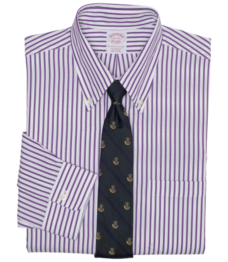 Pure cotton broadcloth. The original Polo� button-down collar. Signature shirring at barrel cuffs. Superdurable buttons. Center back pleat. Left chest pocket. Machine wash. Imported. Also available in Extra-slim fit.