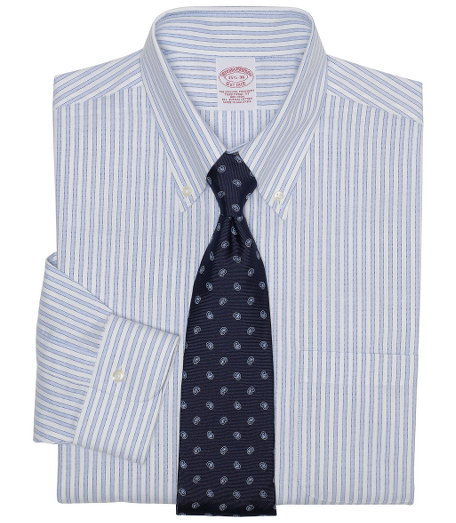 Lightweight cotton oxford. Made with pucker-free seams and treated to remain virtually wrinkle-free. The original Polo� button-down collar. Signature shirring at barrel cuffs. Superdurable buttons. Center back pleat. Left chest pocket. Machine wash. Imported. Also available in Slim fit.