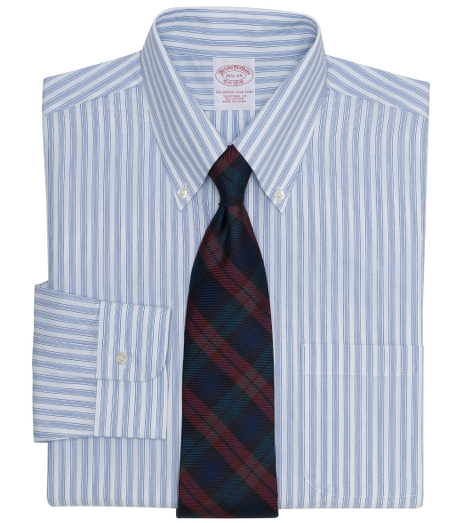 Pure cotton broadcloth. The original Polo� button-down collar. Signature shirring at barrel cuffs. Center back pleat. Left chest pocket. Machine wash. Imported. Also available in Extra-Slim fit.