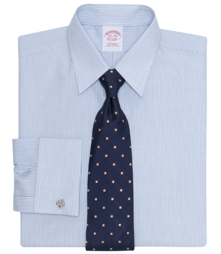 Pure cotton broadcloth. Forward point collar. Signature shirring at French cuffs. Center back pleat. Machine wash. Imported. Cuff links not included. Also available in Extra-Slim fit.