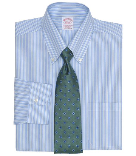 Pure cotton broadcloth made with pucker-free seams and specially treated to remain virtually wrinkle-free. The original Polo� button-down collar. Signature shirring at barrel cuffs. Center back pleat. Left chest pocket. Machine wash. Imported. Also available in Slim fit.