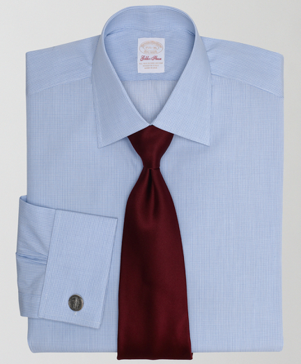 Made from one of the rarest cotton varieties distinguished by its purity and strength. Sea Island cotton has the softness of cashmere and the luster of silk. Fabric is spun in Switzerland and woven in Italy. French placket and split-back yoke. Hamilton collar. Signature shirring at French cuffs. Single-needle tailoring and genuine mother-of-pearl buttons. Regular fit. Machine wash. Made in the USA. Cuff links not included.