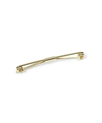Slede on collar bar. Silver is sterling silver. Gold is gold plated sterling. Imported.
