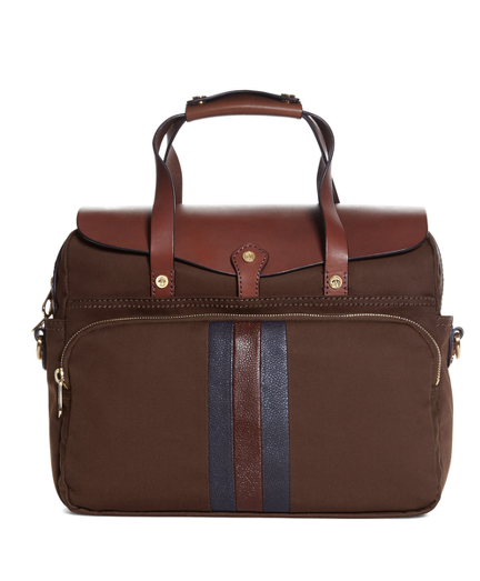 Chocolate Mackintosh Briefcase Brooks Brothers