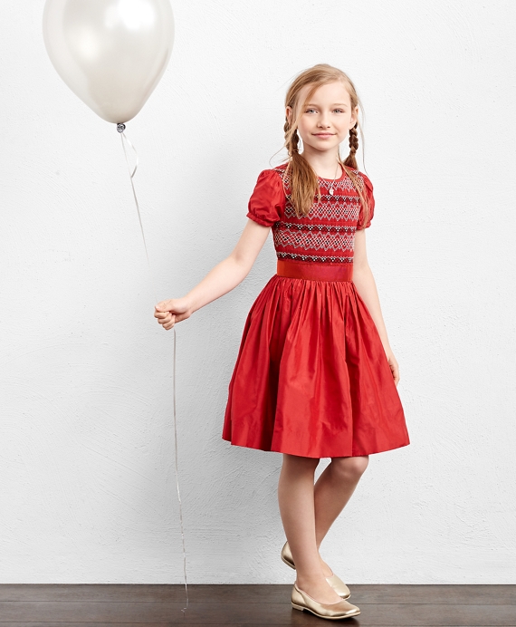 Silk Smocked Dress
