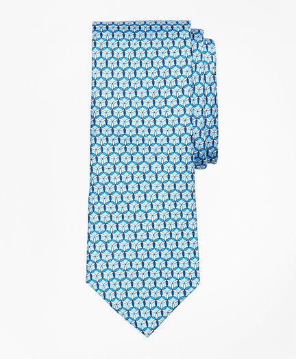 Medallion Link Print Tie