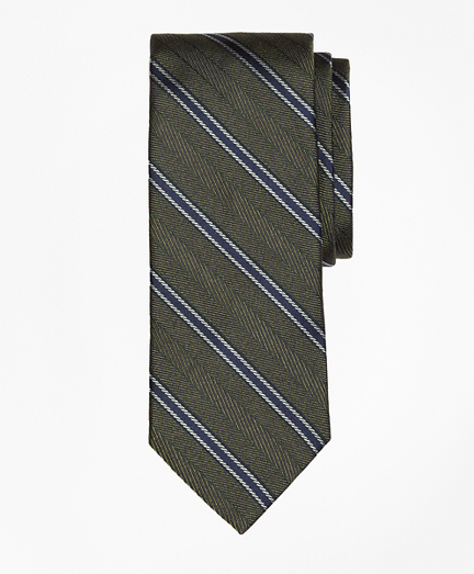 Herringbone Framed Stripe Tie