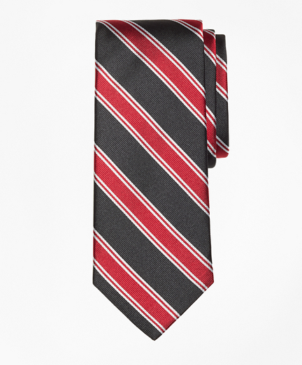Bold Framed Split Stripe Tie