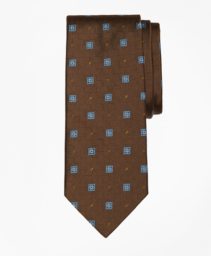Parquet Square Medallion Tie