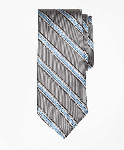 Twill Framed Stripe Tie