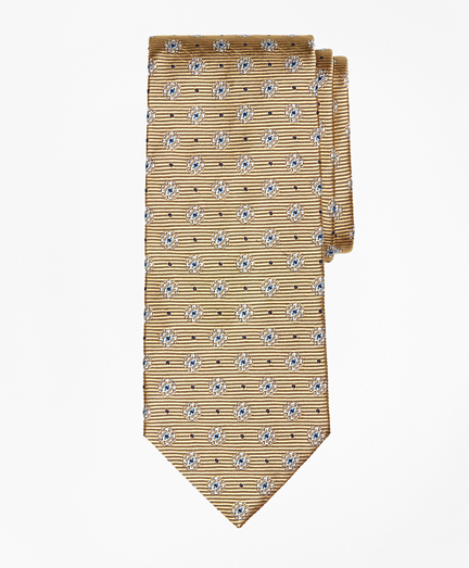 Framed Diamond Medallion Tie