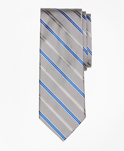 Alternating Split Double Stripe Tie