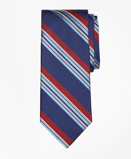 Multi-Textured Sidewheeler Stripe Tie