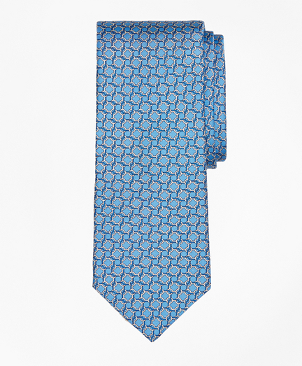 Square Link Print Tie