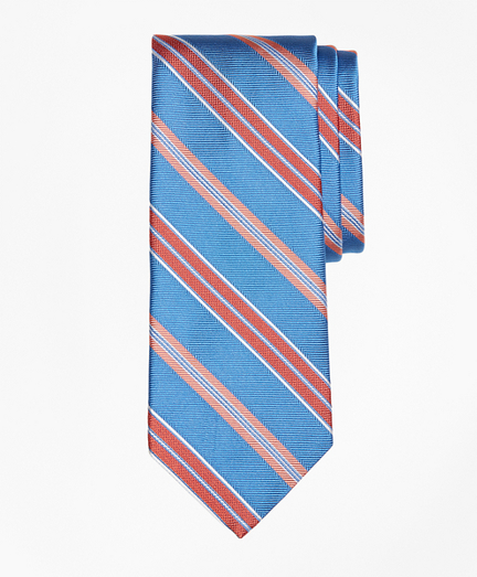 Alternating Textured Fame Stripe Tie