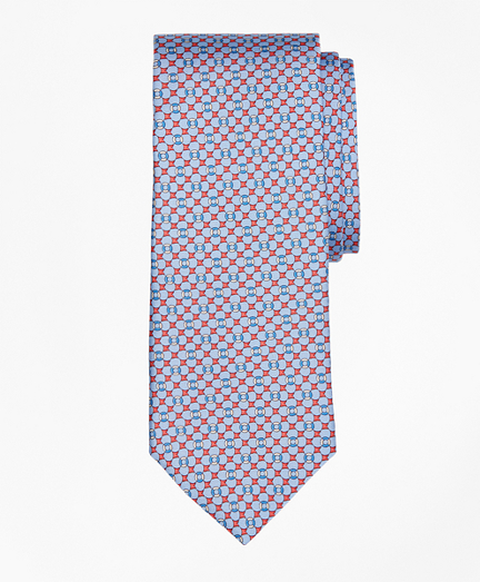 Flag and Raft Print Tie
