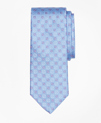 Tonal Medallion Flower Tie