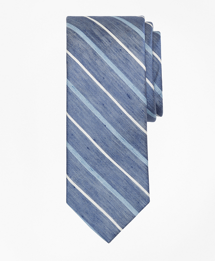 Linen Thick and Thin Stripe Tie