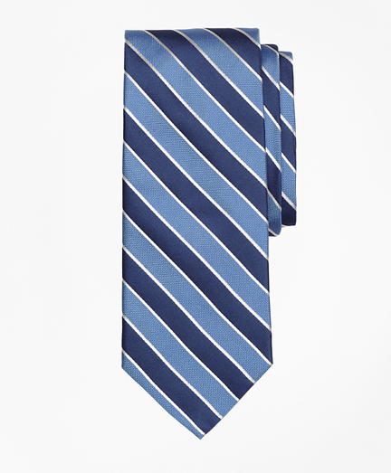 Framed Alternating Stripe Tie