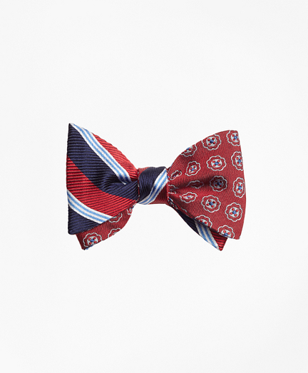 BB#1 Stripe with Double Stripe Reversible Bow Tie