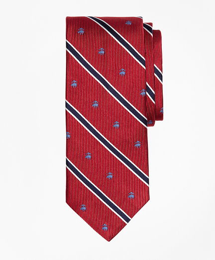 BB#2 Rep Stripe Tie with Golden Fleece