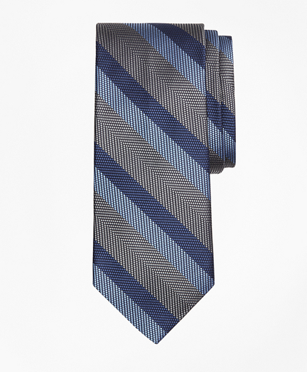 Dotted Herringbone Stripe Tie