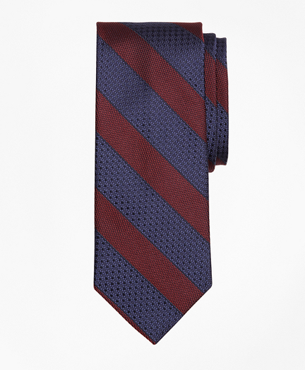 Textured Framed Stripe Tie