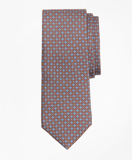 Flower and Diamond Print Tie