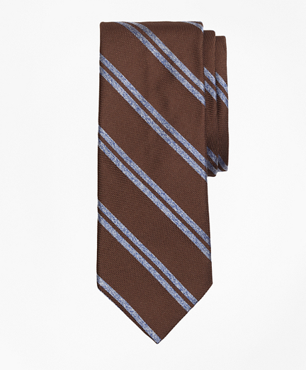 Textured Heathered Double Stripe Tie