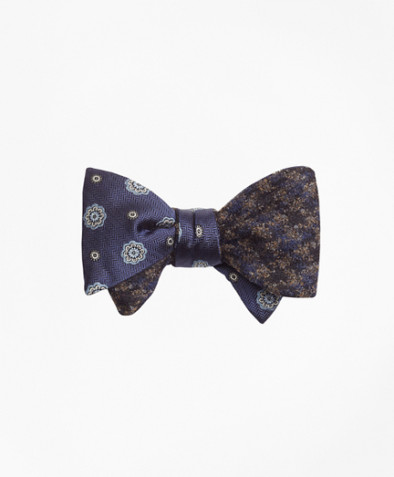 Spaced Medallion with Multi-Check Reversible Bow Tie