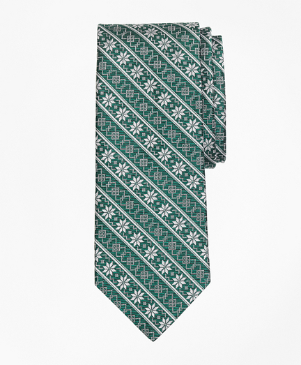 Snowflake Stripe Tie